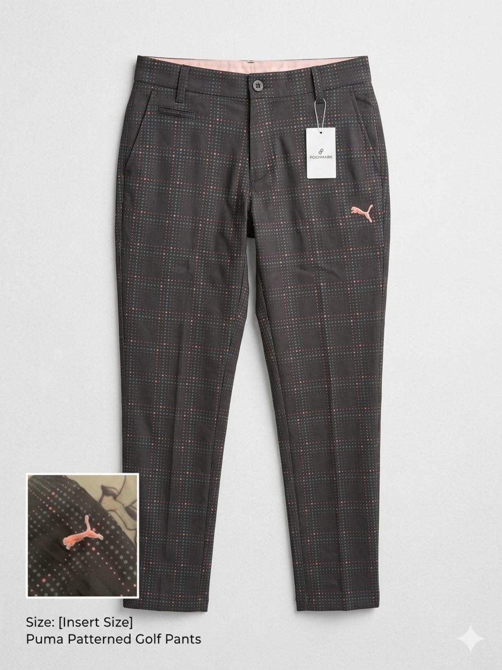 Puma Japanese Men's Dark Plaid Chinos